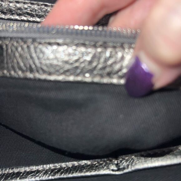 Minelli Paris Vintage Made in Italy Metallic Leather Clutch or Crossbody bag - Picture 13 of 16